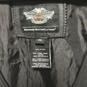 Harley Davidson leather vest